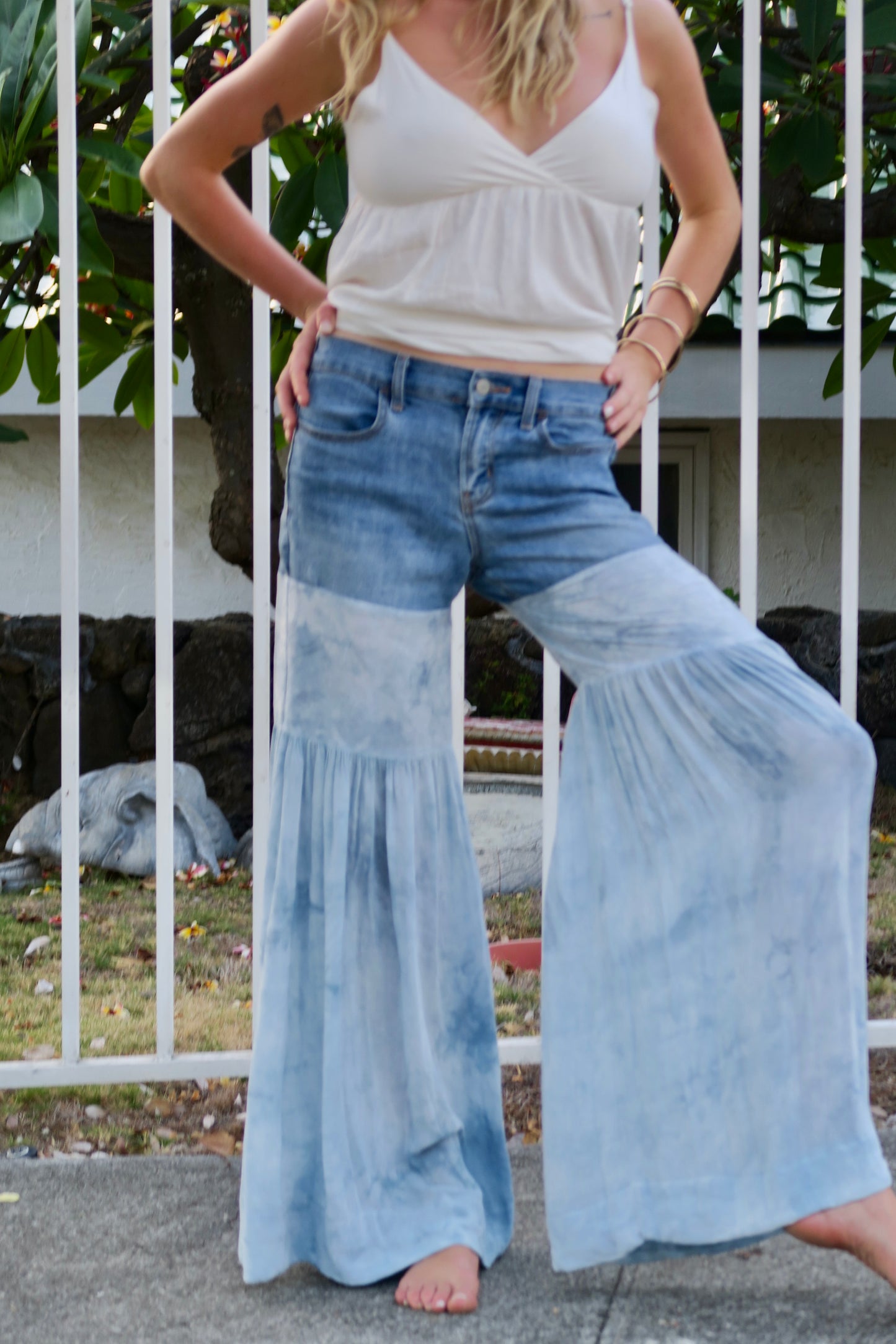 Blue Denim Flares