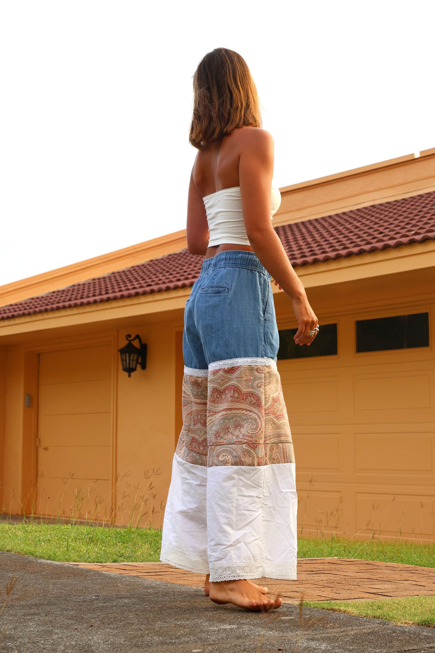 Wide-leg Paisley