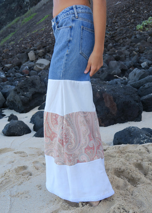 Paisley Denim Flares