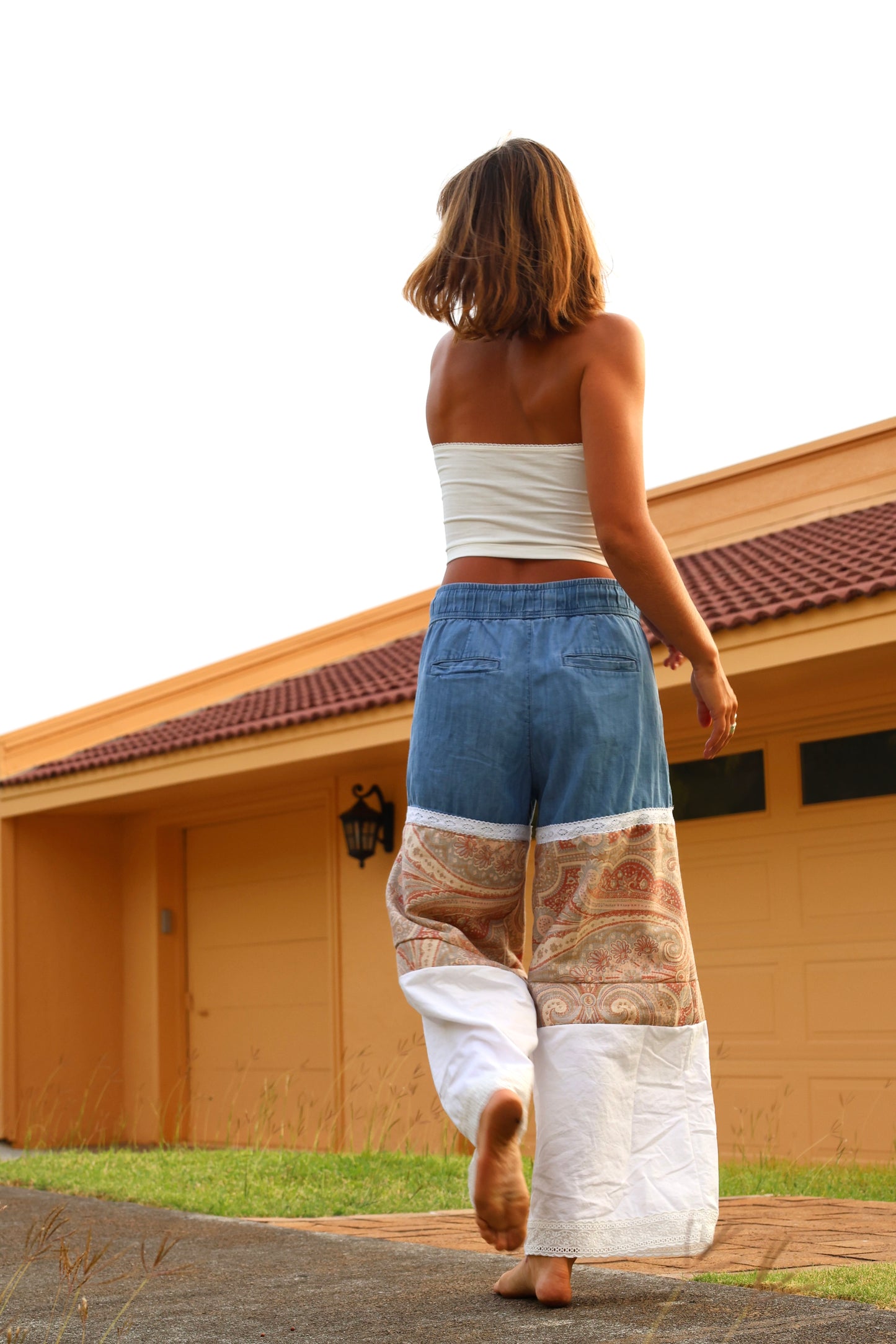 Wide-leg Paisley