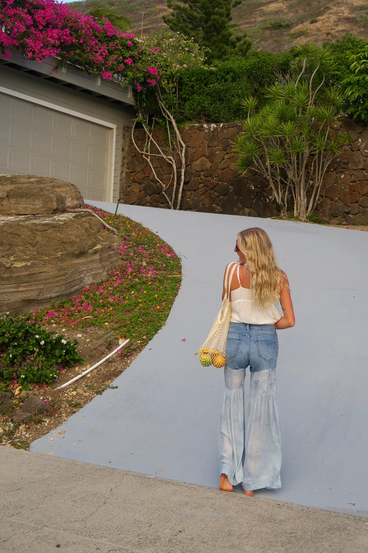 Blue Denim Flares