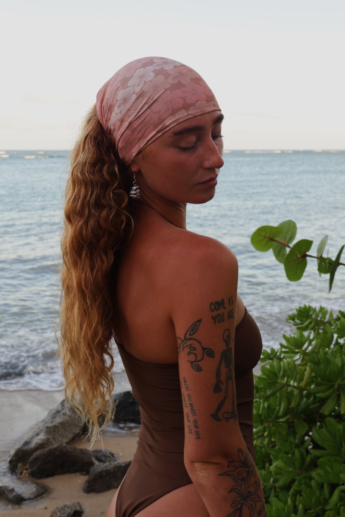 Hibiscus Lei Headwrap