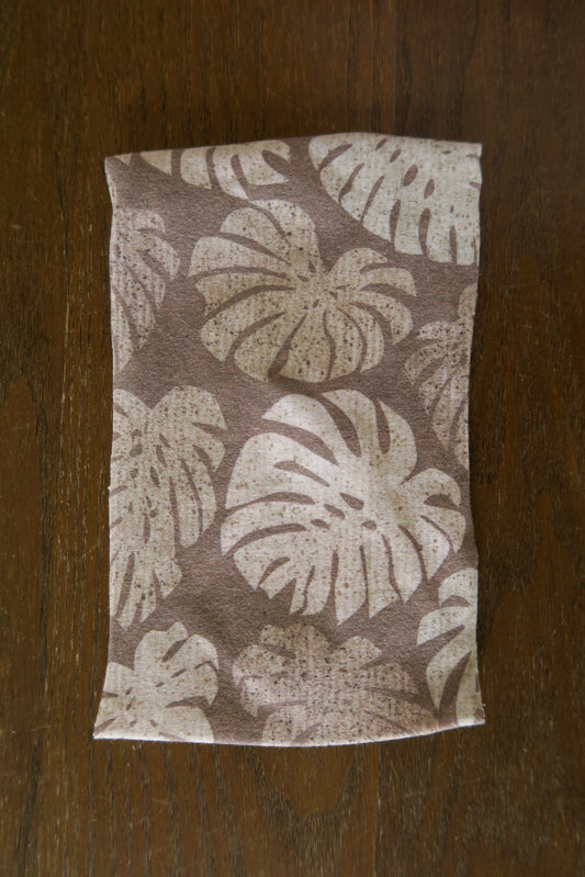 Brown Monstera Mosaic