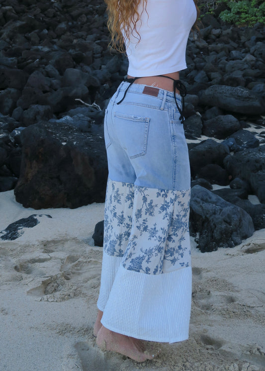 Ocean Toile Denim Pants